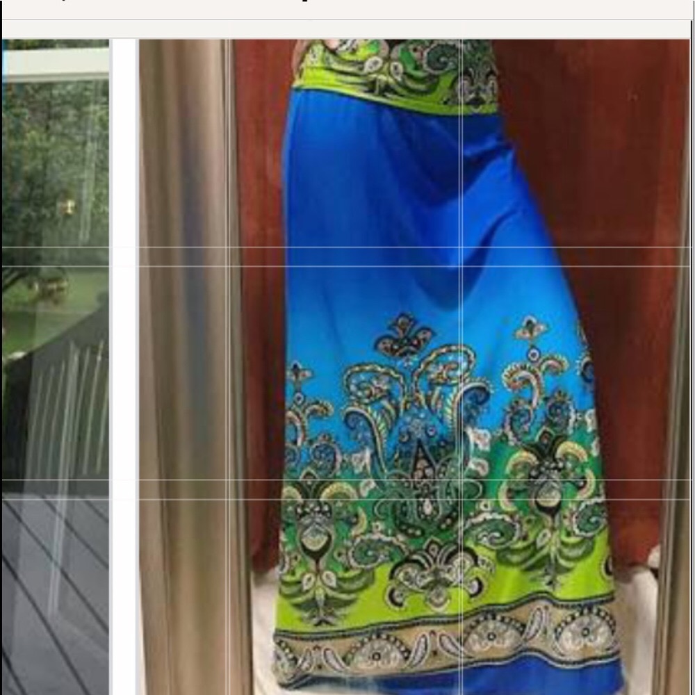 Maxi skirt in blue print. Got many compliments!